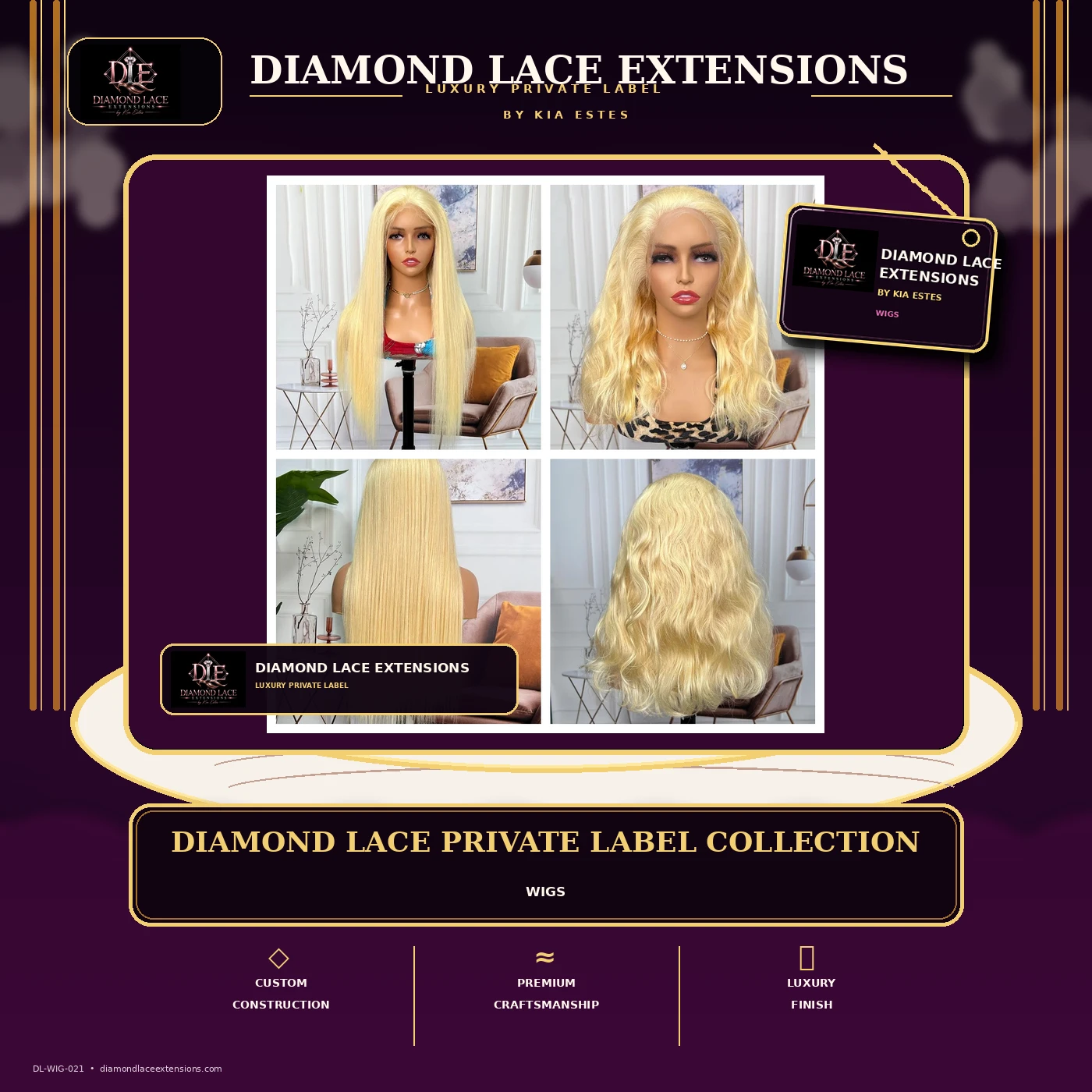 Luxury Wigs Diamond Lace visual 21